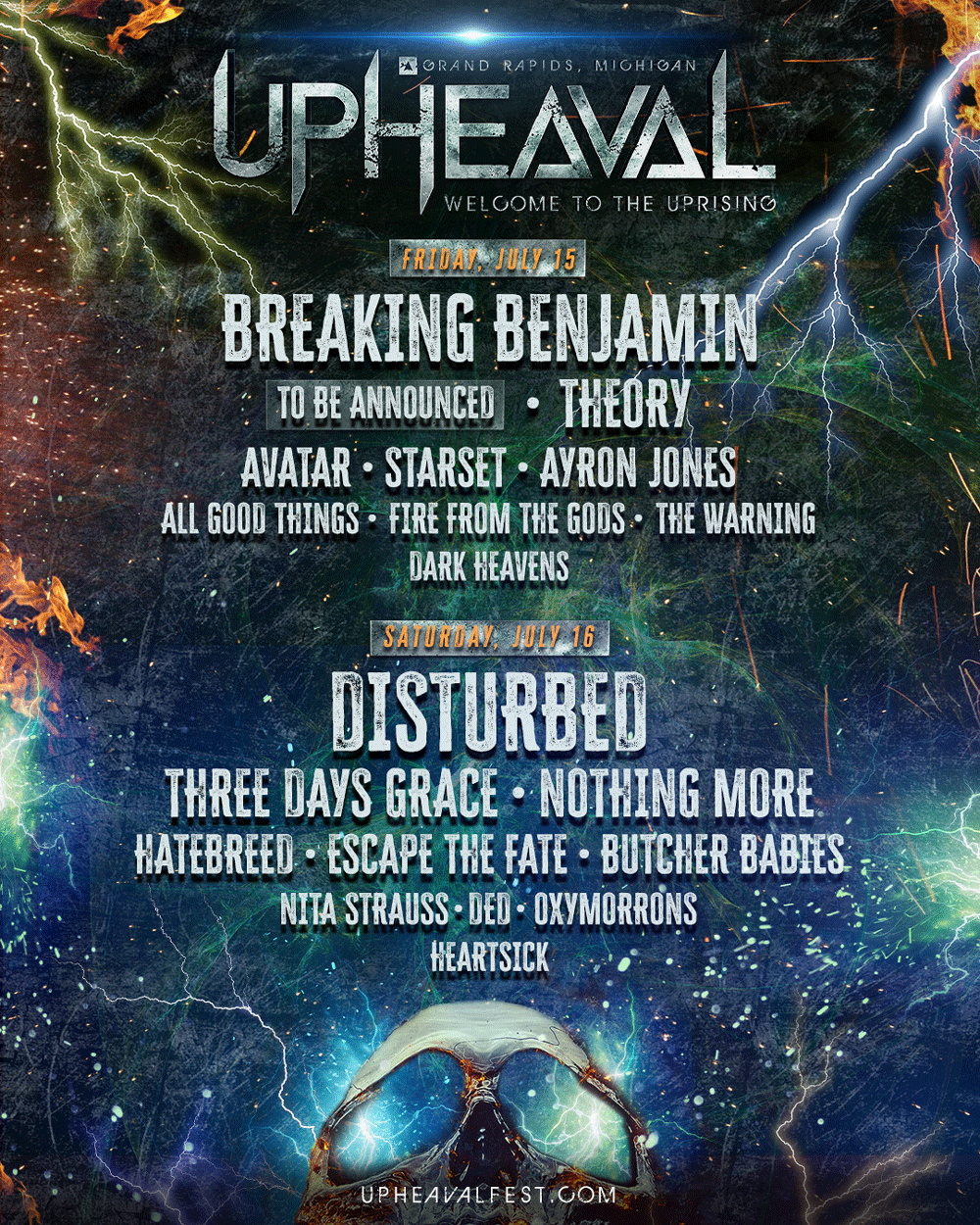 NEW SHOW: UPHEAVAL FESTIVAL | JULY 16