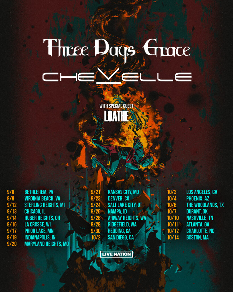 Three Days Grace 2024 Tour Ciel Melina
